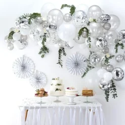 Silver Balloon Arch - 70 Balloons<Party Delights Discount
