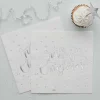 Party Delights Tableware<Silver Foiled Merry Christmas Paper Napkin - 33Cm (20Pk)