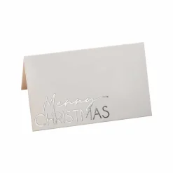 Party Delights Tableware<Silver Foiled Merry Christmas Place Cards (10Pk)