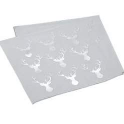 Party Delights Tableware<Silver Foiled Stag Paper Beverage Napkins (20Pk)