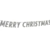 Party Delights Hanging Decorations<Silver Glitter 'Merry Christmas' Banner - 2.8M