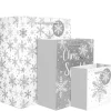 Party Delights Gift Wrapping<Silver Glitter Snowflake Gift Bag Set (3Pk)