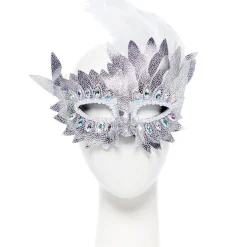 Silver Layered Masquerade Mask<Party Delights