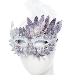 Silver Layered Masquerade Mask<Party Delights
