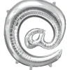 Silver Letter @ Balloon - 16" Foil<Party Delights New