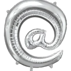 Silver Letter @ Balloon - 16" Foil<Party Delights New