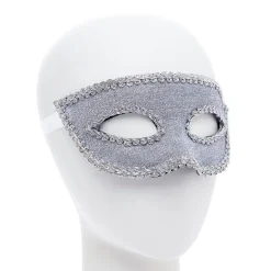 Silver Masquerade Mask With Ribbon<Party Delights Outlet