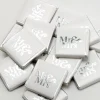 Silver 'Mr & Mrs' Chocolate Neapolitans X50<Party Delights Clearance