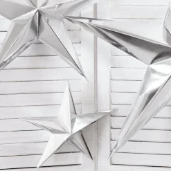 Party Delights Snowflake Decorations<Silver Paper Star Decoration - 30Cm