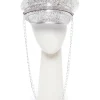 Silver Sequin Biker Hat<Party Delights New