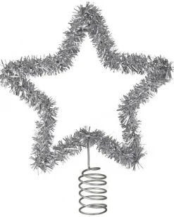 Party Delights Hanging Decorations<Silver Tinsel Tree Topper
