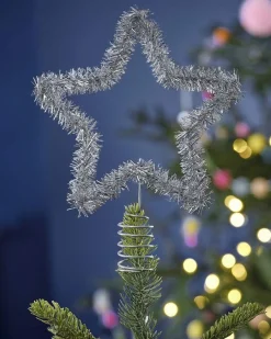 Party Delights Hanging Decorations<Silver Tinsel Tree Topper