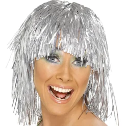 Silver Tinsel Wig<Party Delights Clearance