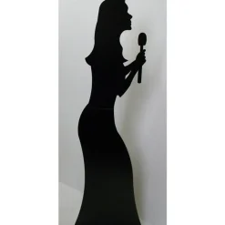 Singer Silhouette Cardboard Cutout - 175Cm X 51Cm<Party Delights Sale