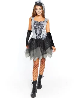 Women's Party Delights Women's<Skelebride - Adult Costume