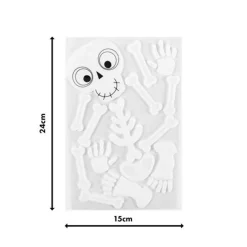 Party Delights Window & Door Decorations<Skeleton Gel Window Cling