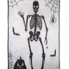 Party Delights Window & Door Decorations<Skeleton Lace Door Curtain - 1M X 2.13M