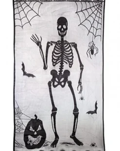 Party Delights Window & Door Decorations<Skeleton Lace Door Curtain - 1M X 2.13M