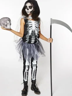 Kids' Party Delights Kids'<Skeleton Reaper - Child And Teen Costume