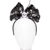 Women's Party Delights Women's<Skeleton Sequin Hair Bow Headband