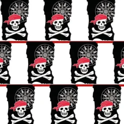Skull & Crossbone Pirate Bunting - 10M<Party Delights Discount