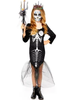 Kids' Party Delights Kids'<Skull Mermaid - Child Costume
