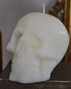 Party Delights Halloween Home Decor<Skull Shaped Candle