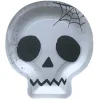 Party Delights Tableware<Skull Shaped Paper Plates - 23Cm (8Pk)