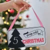 Party Delights Hanging Decorations<Sleeps Until Christmas Wooden Sign - 21.5Cm