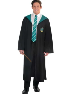 Men's Party Delights Men's<Slytherin Robe Adult - Adult Costume