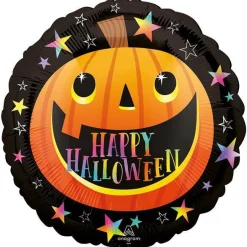 Party Delights Balloons<Smiley Pumpkin 'Happy Halloween' Balloon - 18" Foil