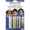 Snazaroo Boys Face Painting Sticks (6Pk)<Party Delights Sale