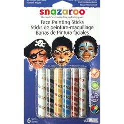 Snazaroo Boys Face Painting Sticks (6Pk)<Party Delights Sale