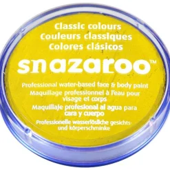 Snazaroo Bright Yellow Face Paint - 18Ml<Party Delights Hot