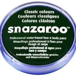 Snazaroo Dark Green Face Paint - 18Ml<Party Delights