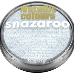 Snazaroo Electric Silver Face Paint - 18Ml<Party Delights New