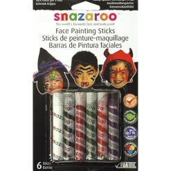 Kids' Party Delights Kids'<Snazaroo Halloween Face Painting Sticks (6Pk)