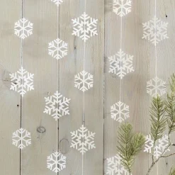 Party Delights Snowflake Decorations<Snowflake Paper Garland - 5M