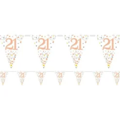 Sparking Fizz 21St Foil Bunting - 3.9M<Party Delights Clearance