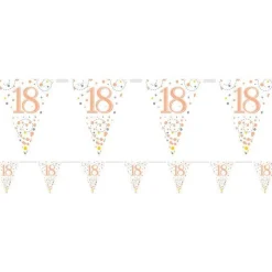 Sparking Fizz 18Th Foil Bunting - 3.9M<Party Delights Outlet