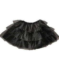 Party Delights Costume Accessories<Sparkle Black & Gold Tiered Tutu 3-5 Years