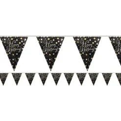 Sparkling Celebration Foil Happy Birthday Bunting - 4M<Party Delights Sale