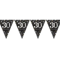 Sparkling Celebration 30Th Foil Bunting - 4M<Party Delights Online