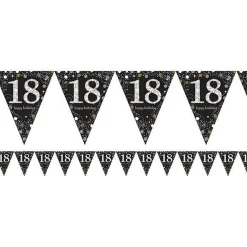 Sparkling Celebration 18Th Foil Bunting - 4M<Party Delights Sale