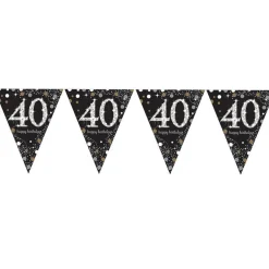Sparkling Celebration 40Th Foil Bunting - 4M<Party Delights Best