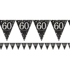 Sparkling Celebration 60Th Foil Bunting - 4M<Party Delights Hot