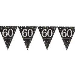 Sparkling Celebration 60Th Foil Bunting - 4M<Party Delights Hot