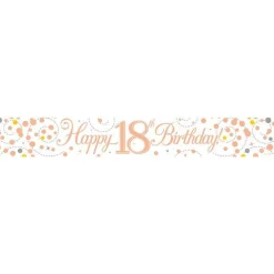 Sparkling Fizz 'Happy 18Th Birthday' Banner - 2.7M<Party Delights Best