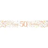 Sparkling Fizz 'Happy 50Th Birthday' Banner - 2.7M<Party Delights Outlet