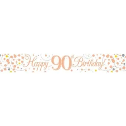 Sparkling Fizz 'Happy 90Th Birthday' Banner - 2.7M<Party Delights Hot